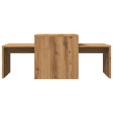 Wooden Nest Of 2 Coffee Tables 100cm Wide - Vantage Home