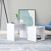 Wooden Nest Of 2 Coffee Tables 48cm Wide - Vantage Home