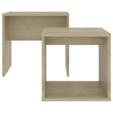 Wooden Nest Of 2 Coffee Tables 48cm Wide - Vantage Home