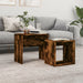 Wooden Nest Of 2 Coffee Tables 48cm Wide - Vantage Home