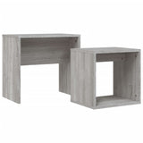 Wooden Nest Of 2 Coffee Tables 48cm Wide - Vantage Home