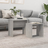 Wooden Nest Of 2 Coffee Tables 48cm Wide - Vantage Home