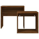 Wooden Nest Of 2 Coffee Tables 48cm Wide - Vantage Home