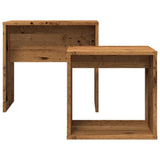 Wooden Nest Of 2 Coffee Tables 48cm Wide - Vantage Home