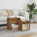 Wooden Nest Of 2 Coffee Tables 48cm Wide - Vantage Home