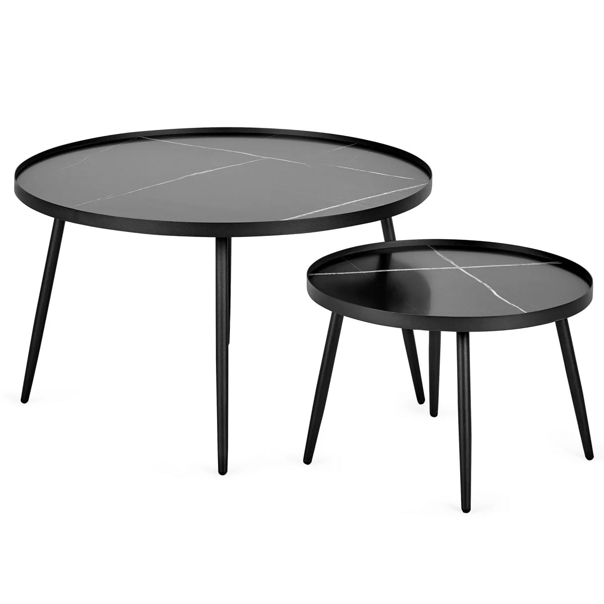 Wooden Nest Of 2 Coffee Tables - Nolan