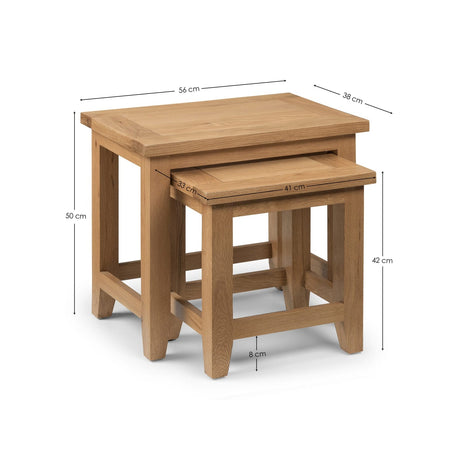 Wooden Nest Of 2 Tables - Astoria