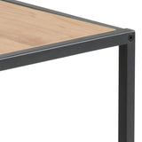 Wooden Nest Of 2 Tables With Black Metal Frame - Seaford