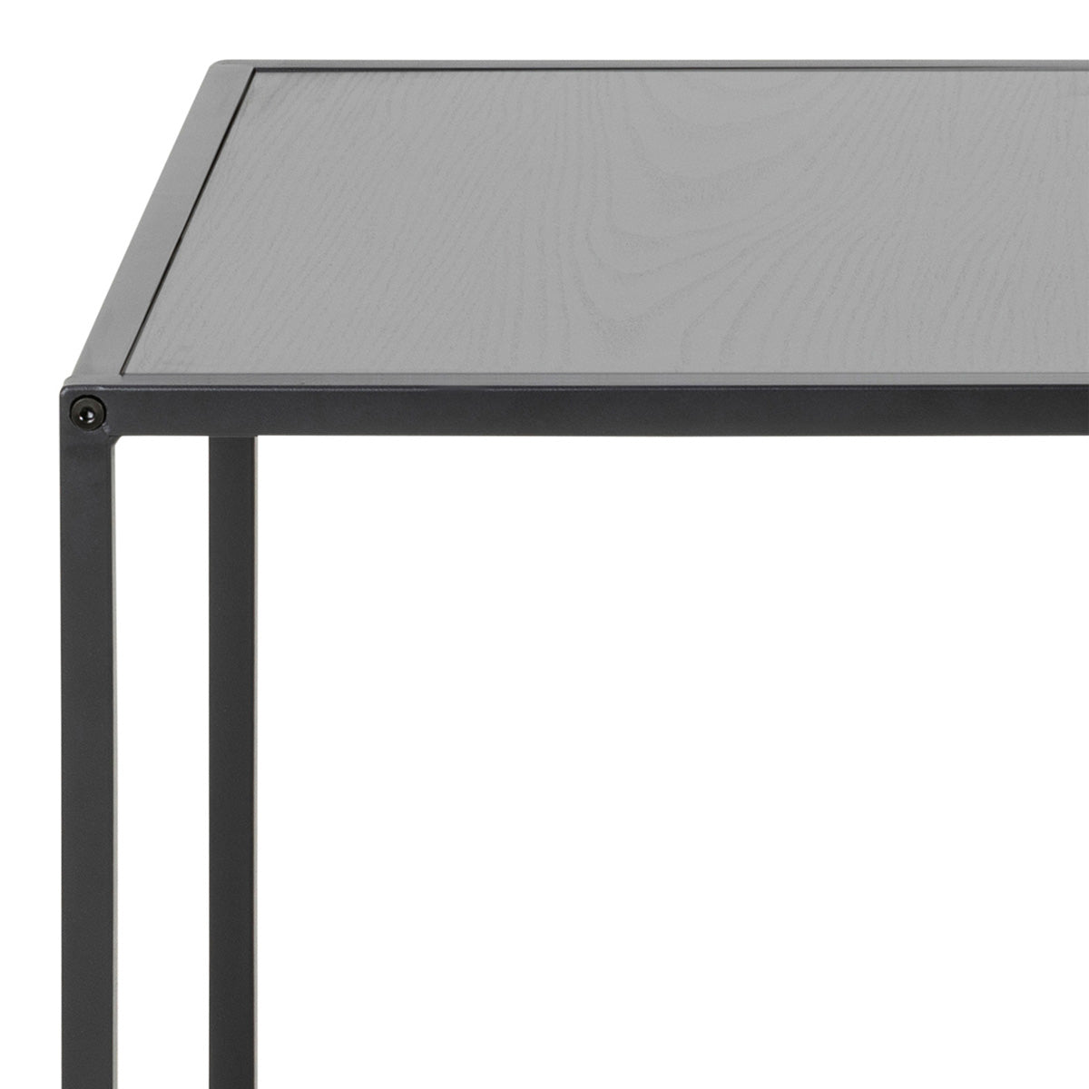 Wooden Nest Of 2 Tables With Black Metal Frame - Seaford