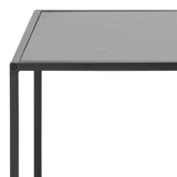 Wooden Nest Of 2 Tables With Black Metal Frame - Seaford