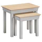 Wooden Nest Of 2 Tables - Bordeaux