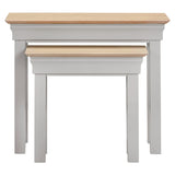 Wooden Nest Of 2 Tables - Bordeaux