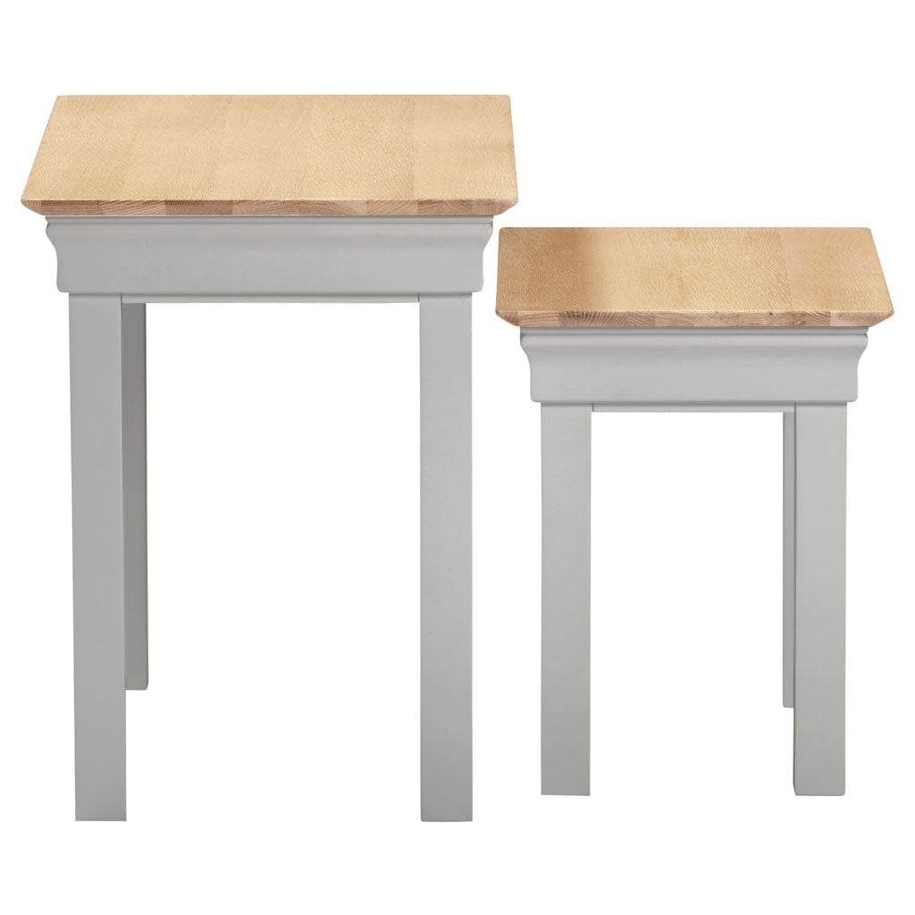 Wooden Nest Of 2 Tables - Bordeaux