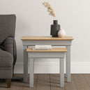 Wooden Nest Of 2 Tables - Bordeaux