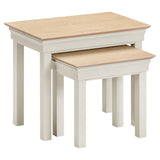 Wooden Nest Of 2 Tables - Bordeaux