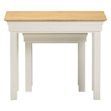 Wooden Nest Of 2 Tables - Bordeaux