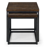 Wooden Nest Of 2 Tables - Brooklyn