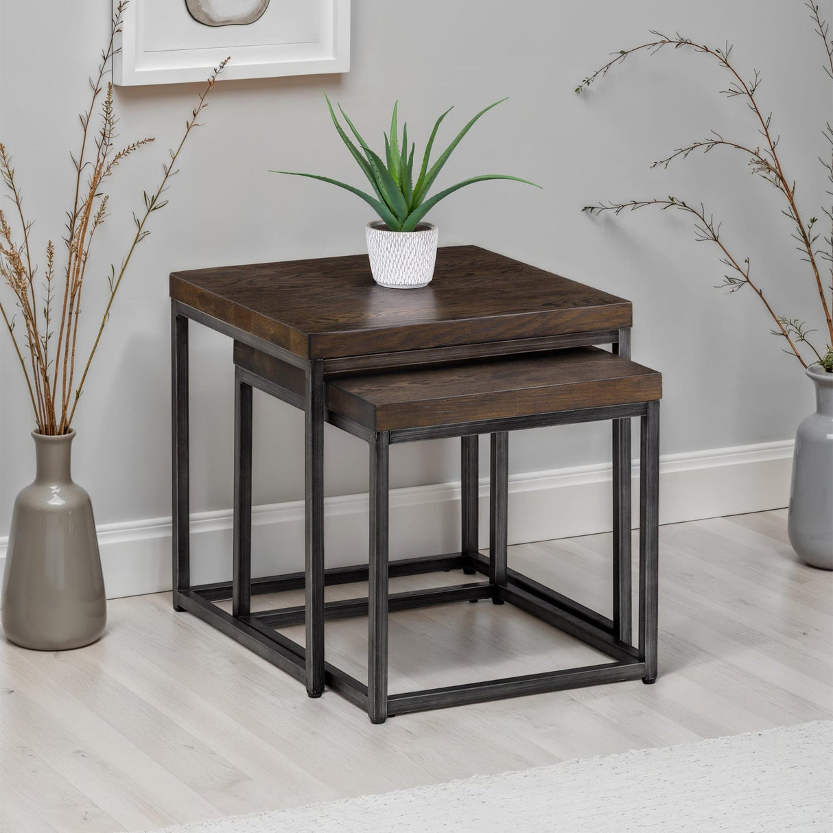 Wooden Nest Of 2 Tables - Brooklyn