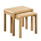 Wooden Nest Of 2 Tables - Curve