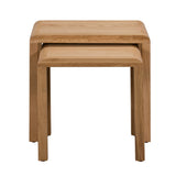Wooden Nest Of 2 Tables - Curve