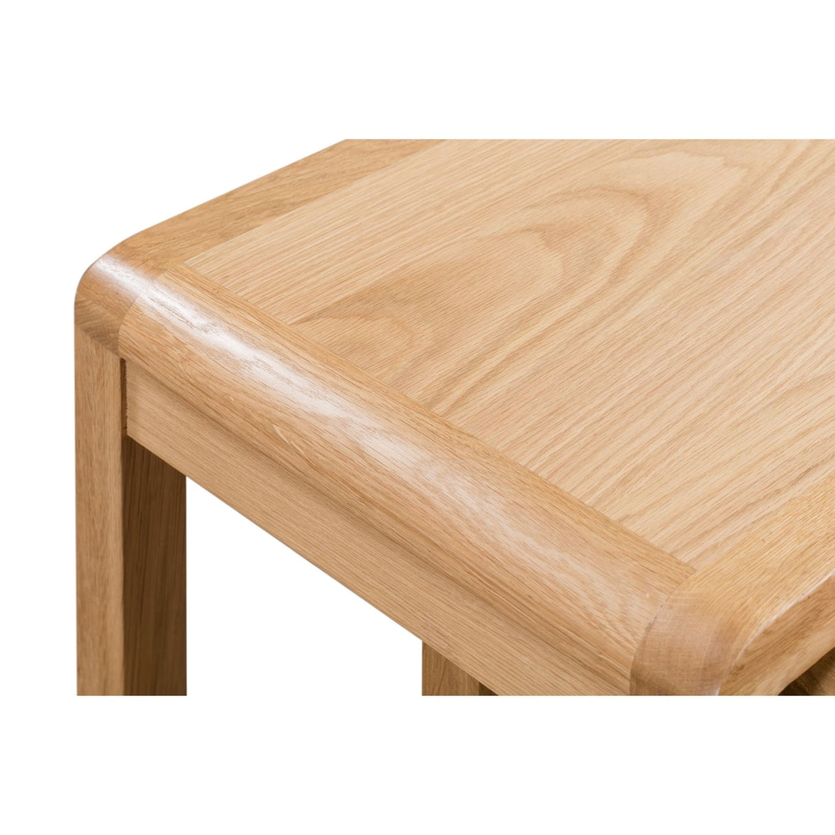 Wooden Nest Of 2 Tables - Curve