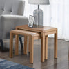 Wooden Nest Of 2 Tables - Curve