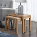 Wooden Nest Of 2 Tables - Curve