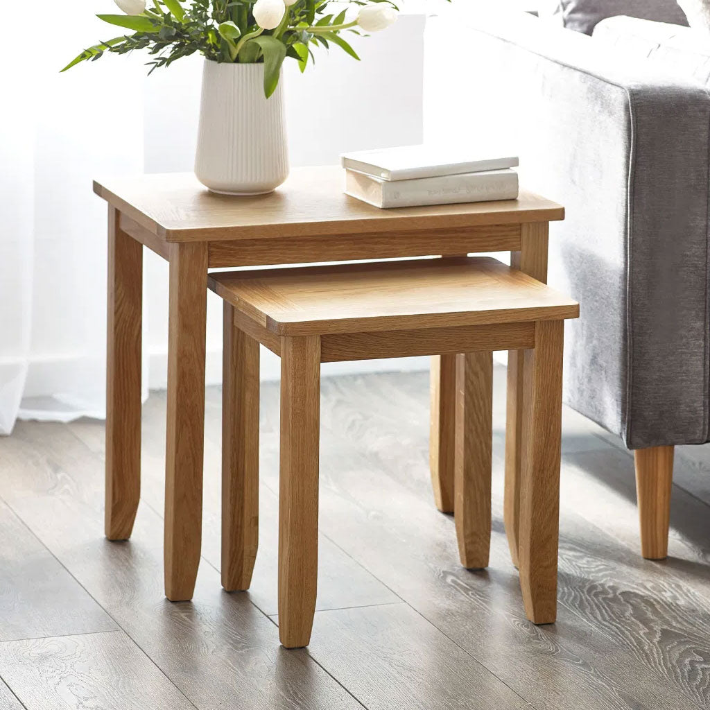 Wooden Nest Of 2 Tables - Mallory