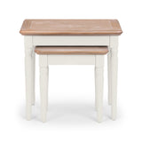 Wooden Nest Of 2 Tables - Provence