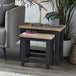 Wooden Nest Of 2 Tables Rectangular - Bordeaux