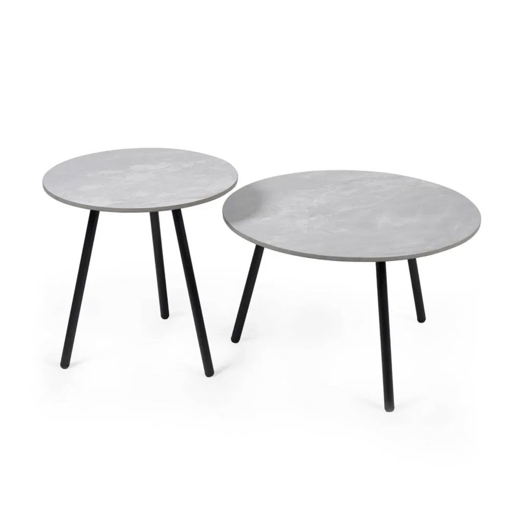 Wooden Nest Of 2 Tables Round - Casper