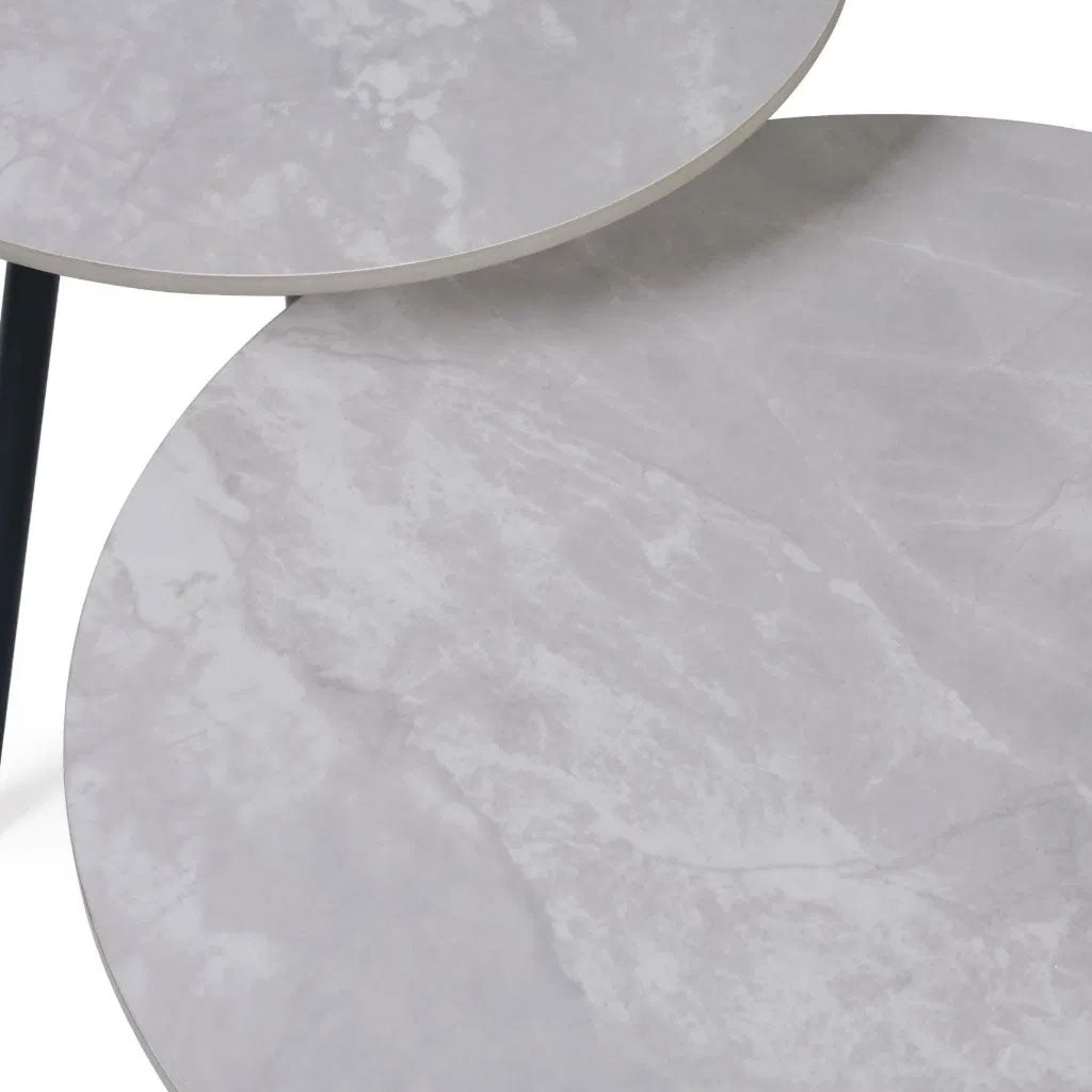 Wooden Nest Of 2 Tables Round - Casper