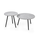 Wooden Nest Of 2 Tables Round - Casper