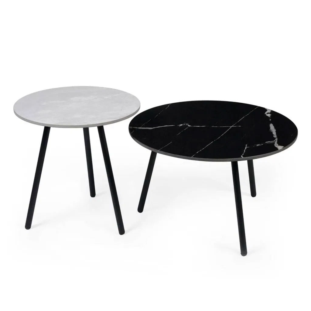 Wooden Nest Of 2 Tables Round - Casper