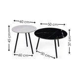 Wooden Nest Of 2 Tables Round - Casper