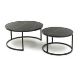 Wooden Nest Of 2 Tables Round - Delta
