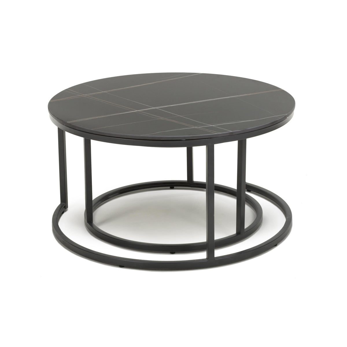 Wooden Nest Of 2 Tables Round - Delta