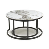 Wooden Nest Of 2 Tables Round - Delta