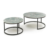 Wooden Nest Of 2 Tables Round - Delta