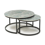 Wooden Nest Of 2 Tables Round - Delta