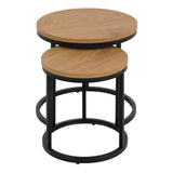 Wooden Nest Of 2 Tables Round - Spiro