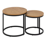 Wooden Nest Of 2 Tables Round - Spiro