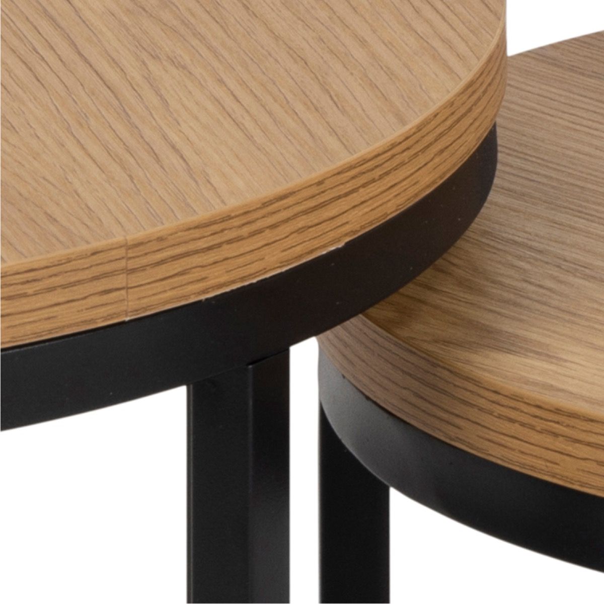 Wooden Nest Of 2 Tables Round - Spiro