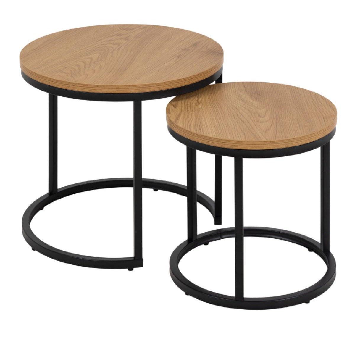 Wooden Nest Of 2 Tables Round - Spiro
