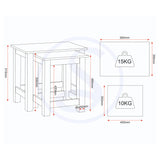 Wooden Nest Of 2 Tables - Tessa