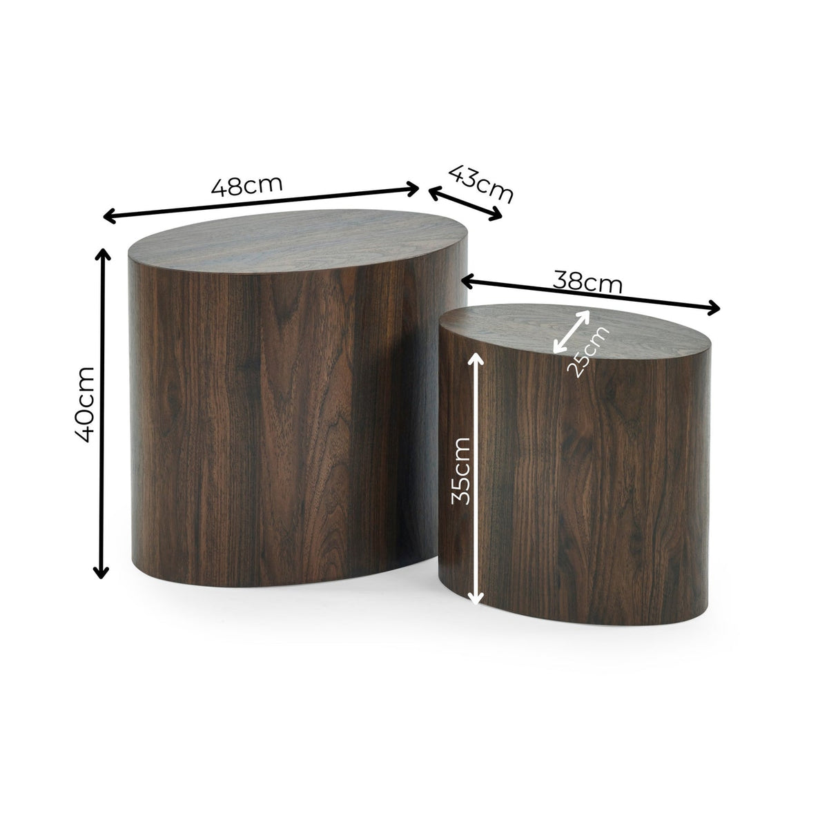 Wooden Nest Of 2 Tables - Toba