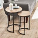 Wooden Nest Of 2 Tables - Tribeca