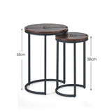 Wooden Nest Of 2 Tables - Tribeca