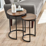 Wooden Nest Of 2 Tables - Tribeca
