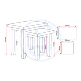 Wooden Nest Of 2 Tables - Windsor